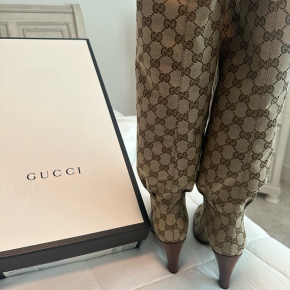 COPY - Gucci monogram knee high boots - Picture 2 of 8